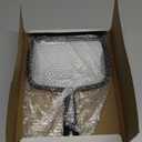 PROTECLE Hand Mirror, 10.3" L x 7.4" W Salon Barber Hairdressing Handheld Mirror with Handle, Square Black