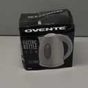 OVENTE Electric Kettle, 1.7L Fast Boiling Water Heater for Coffee or Tea, BPA Free with Water Level Gauge, Auto Shut-Off, Boil-Dry Protection, Indicator Light and Removable Filter, White KP72W