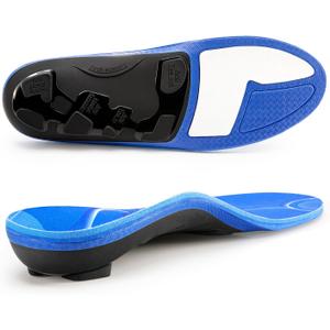 PCSsole Orthotic Arch Support Shoe Inserts Insoles for Flat Feet,Feet Pain,Plantar Fasciitis,Insoles for Men and Women Red (Mens 6-6 1/2 | Womens 8-8 1/2 (9.84 Inch)) 25 c