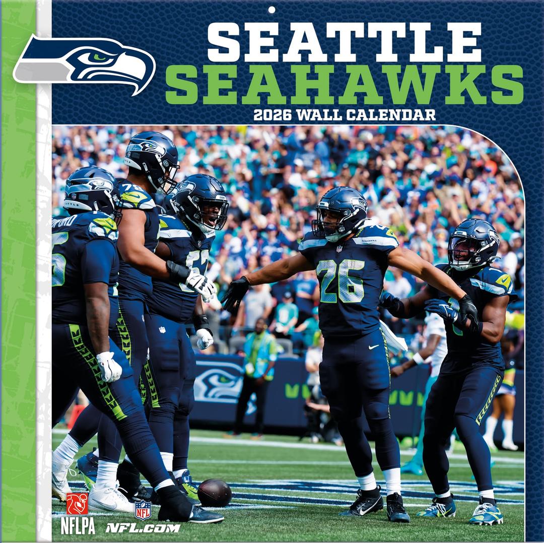 Seattle Seahawks 2026 12x12 Team Wall Calendar