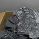 PHF Super Soft Velvet Duvet Cover King Size, 3pcs Luxurious Warm Velour Fluffy Bedding Set with 8 Ties, Cozy Breathable Flannel Comforter Cover with Pillow Shams, Zipper Closure, 104"x90", Smoke Grey