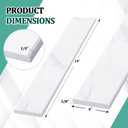 White Marble Threshold 4x24x5/8 Inch Marble Window Sill Shower Curb Top Tile Door Transition Bathroom Vanity Backsplash for Shower Pan System Jambs Fireplaces(Classic Style)