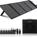 100W 12V Foldable Solar Panel  Monocrystalline Portable Charger for Camping, Laptop & Smartphone with 5V USB & 18V DC Output