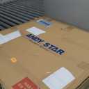 ANDY STAR Round Chrome Mirror, 30 inch Round Chrome Mirror, Circle Bathroom Mirror for Bathroom in Stainless Steel Metal Frame