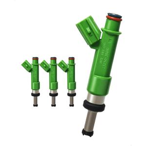 4-Count Fuel Injector Compatible with 2009-2021 Toyota, Lexus & Scion Vehicles - Avalon, Camry, Highlander, RAV4, Sienna, Venza, ES300h, NX300h, tC - L4 2.5L & 2.7L Replace# 23250-0V010 FJ1069