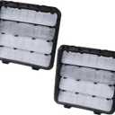 TQPONLY Update Body Side Aperture Exhaust Vents (2 Pcs) | Compatible with Dodge Ram Durango,Jeep Wrangler Gladiator Grand Wagoneer Cherokee | Replaces 68323649AB Rear Cab Air Pressure Vent