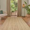 5x8 Jute Hand Woven Area Rug, Reversible, Rectangular, Solid Farmhouse Design, Natural Fiber, for High Traffic Areas, Bedroom, Living Room, Dining Room, Hallway, Office, Kitchen, Entryway