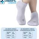 Doctor's Select Viscose Bamboo Ankle Diabetic Socks for Women and Men - 6 Pairs | Super Soft, Non Binding, Loose Wide Top
