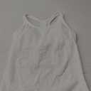 ATTRACO Ribbed Workout Tank Tops for Women with Built in Bra Tight Racerback Scoop Neck Athletic Top, M