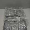 Dish Drying Rack, Space-Saving Dish Rack, Dish Racks for Kitchen Counter, Kitchen Dish Drainers with Removable Utensil Holder,Plate Rack and Drainboard, 11''W x 15''L, Gray