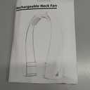 Portable Neck Fan with 6000mAh Battery, USB-C Rechargeable, Black Hands-Free Personal Fan 6 Speeds, 6-20Hrs Cooling for Outdoor Sports/Gym/Office, Adjustable 11oz Lightweight, Neck Cooler