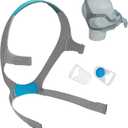 Airfit F20 Headgear Medium with Clips, Replacement CPAP Mask Headgear Straps with Clips CPAP Supplies for Airfit/AirTouch F20 (Without Mask) (1-pack)