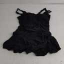 One Piece Swim Dress Swimsuits for Women Tummy Control Swim dress Skirt Bathing Suit (X-Large, Black)