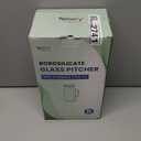 2 Quart (2 Liter 68 oz) Square Glass Pitcher with Lid and Spout, Water Pitchers with Handle for Fridge, Borosilicate Glass Carafe for Hot/Cold Drink, Large Jug for Iced Tea, Coffee,Juice,Milk,Beverage