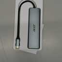 Acer USB C Hub, 7 in 1 Multi-Port Adapter for Laptop, 4K, HDMI Splitter with 2 USB A 3.1 & Type-C to HDMI Data Port, PD 100W Charging, SD Card Reader for Computer, Desktop, Space Grey