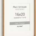 Picture Frame, USA-Sourced Hardwood Photo Frame, White Oak, 16 x 20