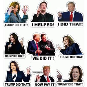 200Pcs Kamala Harris Truomp I Did That Stickers Unti Truomp Stickers Unti Elon Musk Sticker Funny Decal UWHENBO Waterproof Not Easy to Remove, Residue Leaves, 2.83 x 4.75 x 0.7 inches