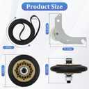Upgraded Dryer Repair Kit for Electrolux Frigidaire Dryers,Includes 137315300 Dryer Belt,134715900 Drum Support Rollers (4 Pack),134793500 Idler Pulley,More Fits Models in Figure 7