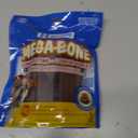 N-Bone Mega-Bone Large Dog Chews, SQF Certified Chewing Sticks, Long Lasting Dog Treats with Natural Ingredients, Made with Rice Flour for Easy Digestion, Cheeseburger Flavor, 6 ct. Pouch (16.8oz) (EXP 12/25/27)