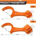 2PCS RV Sewer Hose Wrench, Multi-purpose Single-head Tool for Easy Connection & Disconnection, Non-destructive & Labor-saving Tool, Suitable for Most Cars & RVs (Orange)