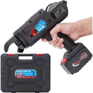 NEWTRY Rebar Tie Automatic Rebar Tier Gun 4400 MAh Steel Tying Machine 8-34mm Bar Tie Tool 0.31-1.33 Tightness Adjustable Rechargeable 12.8V
