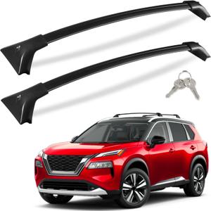 Lockable 260LBS Roof Rack Cross Bars Compatible with Nissan Rogue 2021 2022 2023 2024 2025 SV SL Platinum (with Flush Roof Rails), Heavy Duty Anti-Theft Aluminum Roof Rails Crossbars Rooftop