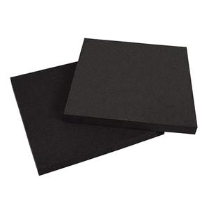 XCEL Set of 2 Black Multi-Purpose Anti-Vibration Pads with Self Adhesive – Protection for Furniture & Appliances – Closed Cell Foam Rubber Pad, 12” x 12” x 1”