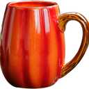 Pumpkin Mugs, Ceramic Coffee Mugs and Tea Mug, Novelty Orange Ceramic Pumpkin Shaped Cup, Halloween, Thanksgiving, Christmas, Birthday Gifts,1PC (12 ounces (1pc))