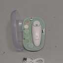 Momcozy Baby Nail File Electric, Gentle Baby Nail Trimmer Electric, Baby Nail Clipper with Night Light, 7 Grinding Head Replacement Pads, Green