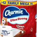 Charmin Ultra Strong Clean Touch Toilet Paper, 6 Family Mega XL Rolls = 42 Regular Rolls