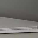 Cordless Light Filtering Mini Blind - 33 Inch Width, 48 Inch Length, 1" Slat Size - Pearl White - Cordless GII Morningstar Horizontal Windows Blinds for Interior by Achim Home Decor