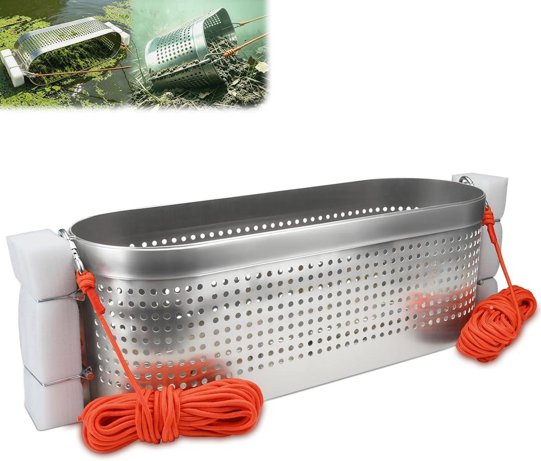 Multi-Purpose Pond Skimmer Debris Collector, Floating Debris Pond Skimmer