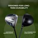 Speed System Golf Titanium Driver Golf Club, Loft Lightweight Graphite Shaft, Oversized Sweet Spot, Aerodynamic, USGA Conforming Mens Driver + Deluxe Headcover - Blue 11.5° Loft, Right