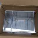 HighFree Glass Card Box, Large Clear Card Box for Wedding Receptions, Decorative Storage Box for Baby Shower, Birthday Party, Bridal Shower (With Slot, Silver)