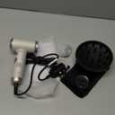 slopehill Dual Voltage Travel Mini Hair Dryer, Lightweight Ionic Blow Dryer, Professional Fast Drying, Compact Portabe Quiet Hairdryer with Magnetic Diffuser for Women, International European 100-240V (Stone)