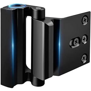 Home Security Door Lock Reinforcement - Child Proof High Security Door Locks with 3" Stop Withstand 800 lbs for Inward Swinging Front Door, Night Kids Safety Metal Flip Deadbolt Latch Defend Home