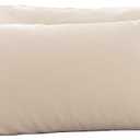 Microfiber Queen Bed Pillowcases 2 Pack, Super Soft Bed Pillow Covers Envelope Closure, Wrinkle, Fade and Stain Resistant, 20x30, Light Beige