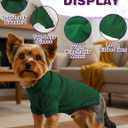 Dog Sweaters for Small Medium Large Dog, Classic Turtleneck Pet Clothes Warm Thermal Doggy Winter Coat, Thick Double Knitting Collar Pullover Cold Weather Puppy Jacket for Indoor & Outdoor Wear