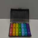 PULIV Weekly Pill Organizer 3 Times a Day, Portable Travel Pill Box 7 Day with Large Pill Containers, Light-Proof Pill Case for Vitamins, Medication, Supplements and Fish Oils (Black)