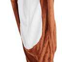 Flying Squirrel Onesie Kids Plush Animal Costume One Piece Pajamas Girls Teen Halloween Cosplay Sleepwear (8-9 Years)