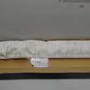 UNISHADES no Drill Cordless Roman Shades for Windows, 32" W 64" H - 100% Blackout - Linen - Beige