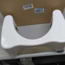 Squatty Potty Simple Curve Bathroom Toilet Stool 7" White