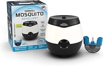 Thermacell Mosquito Repellent E-Series Rechargeable Repeller; Patio Shield 20’ Mosquito Protection Zone; Includes 12-Hr Repellent Refill; No Flame or Scent; Bug Spray and Bug Zapper Alternative