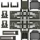 UPGRADED WPW10546503 Dishwasher Top Rack Adjuster & W10588164/5 Dishwasher Adjuster Housing Compatible with Kitchenaid Dishwasher Parts Upper Rack W10546503 KDTM354DSS5 Whirlpool Kenmore JennAir