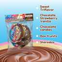 4 x Nucita Confites, Creamy Chocolate, Strawberry and Vanilla with Chocolate Candies, 4 Ct Bag, 2.8 oz