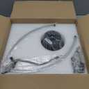 ZMISHIBO 24 Inch Ceiling Fans with Lights and Remote, Modern Low Profile Ceiling Fan, 3000-6000K Dimmable Flush Mount LED Fan Light, 6 Wind Speeds, Fandelier Ceiling Fans for Bedroom- Brown