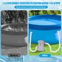 530 Gallons Above Ground Round Pool Filter Pump,HouseholdInflatable Pool FilterPump System KitCleaning Tool+ FilterCartridge,Uses Type Aor C Filter Cartridge