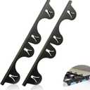 Stainless Steel Stove Gap Covers (2 Pack),Stove Gap Filler for Kitchen, Adjustable 13.8" to 27.5",Stove Gap Guards,Range Trim Kit,Heat Resistant and Easy Clean (Black)