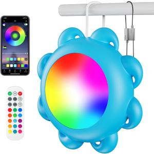BYLIFITY 20W LED Pool Lights, Color Changing Swimming Pool Light with Remote APP Control, IP68 Waterproof Underwater Submersible LED Lights for Inground, Above Ground, Indoor & Outdoor Pools