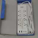 Smart Power Strip, Yozisital Surge Protector with 6 Smart Outlets and 4 USB Ports, 5FT Flat Plug Extension Cord for Home Office